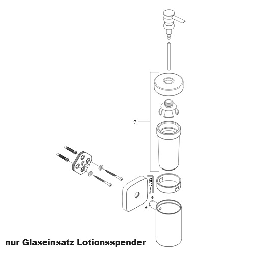 Hansgrohe Keramikbehälter Lotionsspender 98543000