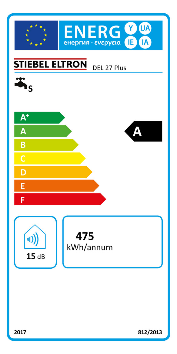 Stiebel Eltron Komfort-Durchlauferhitzer DEL 27 Plus / 27kW/400V 236740