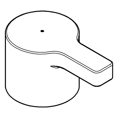 Grohe Griff Markierung rot chrom 48109000