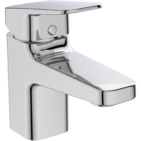Ideal Standard Waschtischarmatur Ceraplan H90 ohne Ablaufgarnitur Ausladung 124mm BlueStart chrom BD224AA