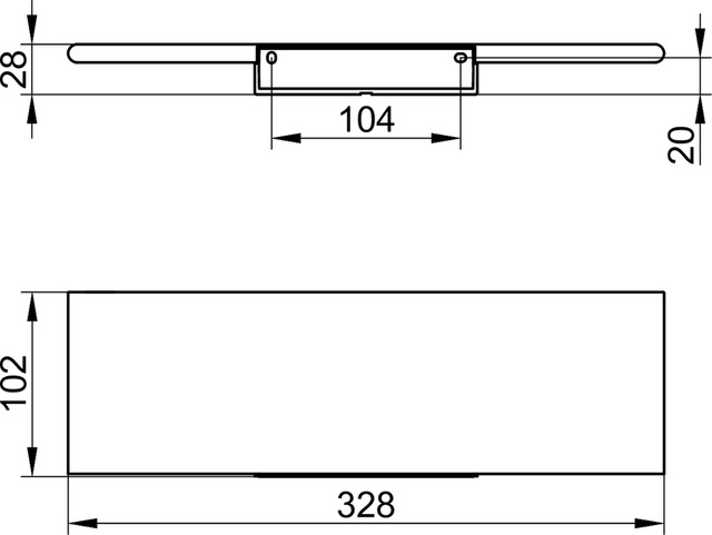 Keuco Duschablage Aveno, weiß matt 14658510000
