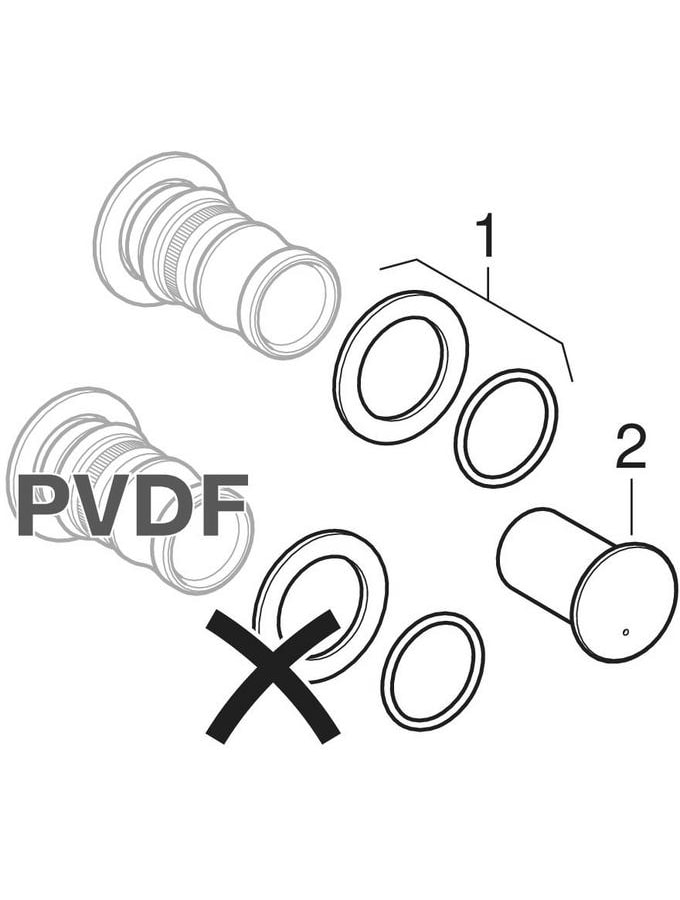 Geberit Mepla Reduktion PVDF d75-63 628.655.00.5