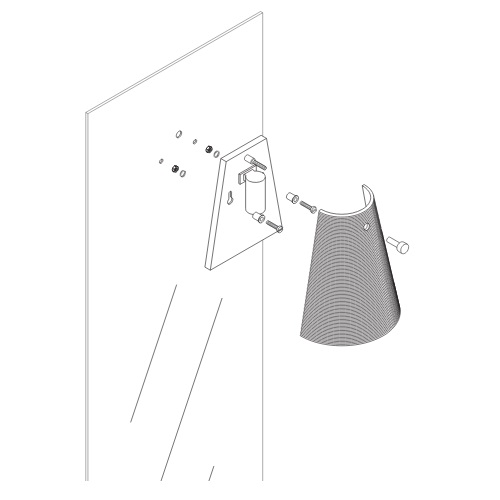 Hansgrohe Abdeckung Axor Starck für Wandleuchte chrom 96314000