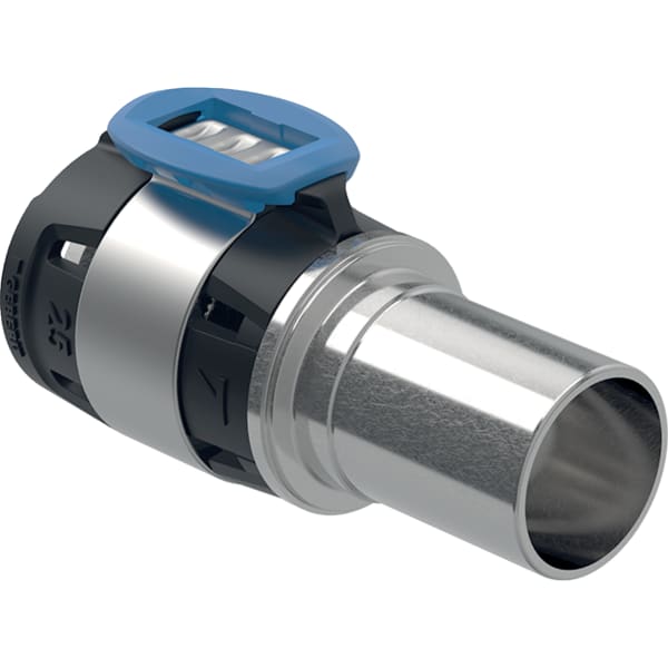 Geberit FlowFit Übergang auf Mapress mit Einschubende edelstahl d40-d35 620.255.00.1