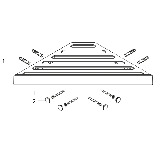 Hansgrohe Seifenkorb AddStoris mattweiss 41741700