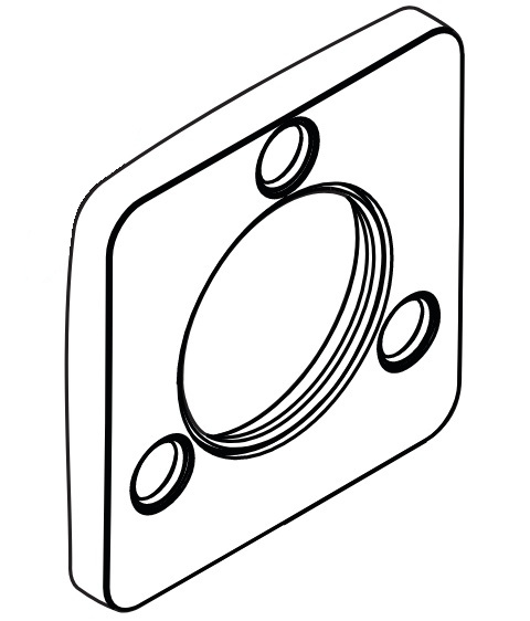 Hansgrohe Axor Citterio M Rosette Quattro chrom 98963000