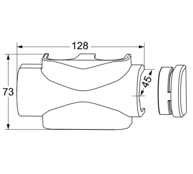 Heimeier Verkleidung Vekolux/Multilux Eck und Durchgang weiß 3850-50.553