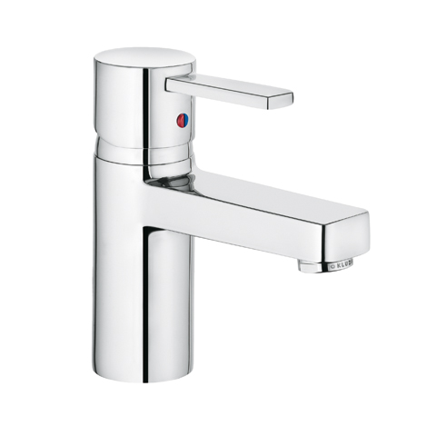 Kludi O-Cean Waschtisch-Einhandmischer 160mm, ohne Ablaufgarnitur,DN10. schwarz/chrom 382510575