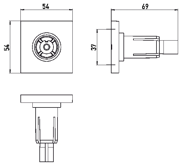 Emco Befestigungs-Set System2 für Duschvorhangstangen, 2 Stück, chrom 358700100