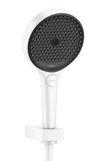Hansgrohe Brausehalterset Rainfinity 130 3jet mit Brauseschlauch 1250mm, Mattweiß 26852700