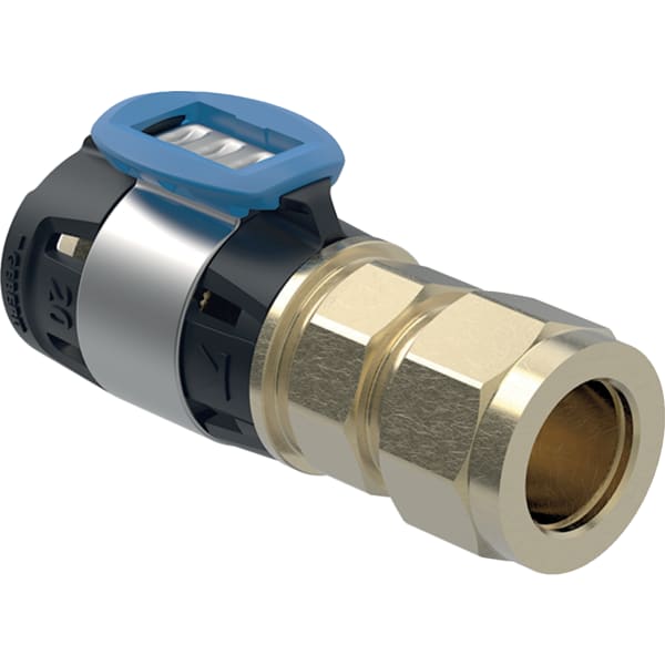 Geberit FlowFit Übergang mit Klemmringverschraubung SiBr d16-d15 620.690.00.1
