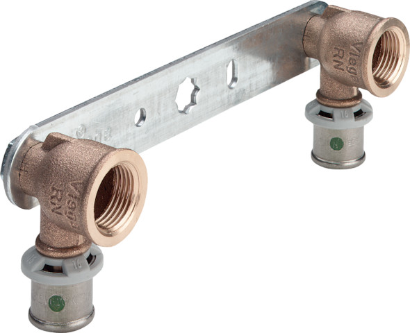 Viega Sanfix P Montageeinheit mit SC-Contur 2124.05 in 16mm x Rp1/2 x 150mm 331542