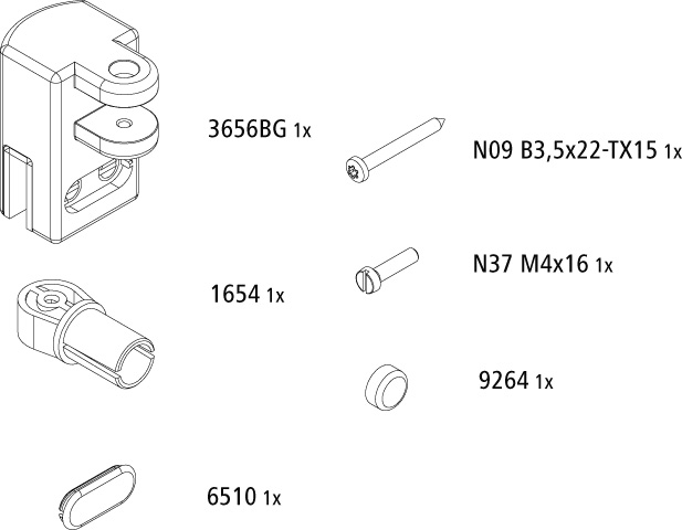 Kermi Set Glasaufnahme Farbe: silber hochglanz 2539096