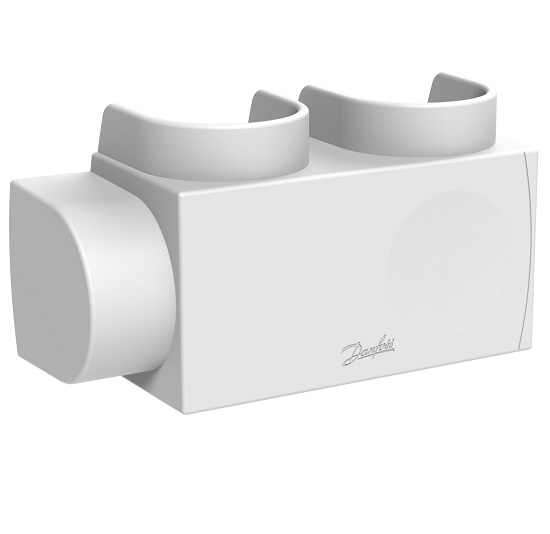 Danfoss Kunststoffabdeckung für VHS-DV Eck, Fühler rechts in weiß RAL9016, Heizkörper 3/4" 013G7955