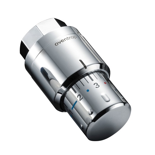 Oventrop Thermostatkopf "Uni SH" 7-28 C, 0 * 1-5, Flüssig-Fühler, chrom 1012069