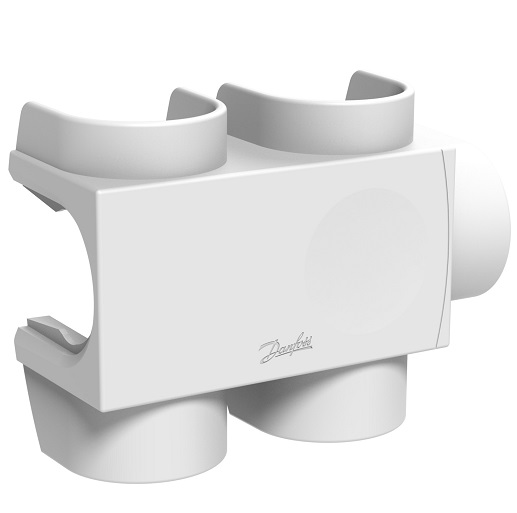 Danfoss Kunststoffabdeckung für VHS-DV Durchgang, Fühler links in weiß RAL9016, Heizkörper 3/4" 013G7964