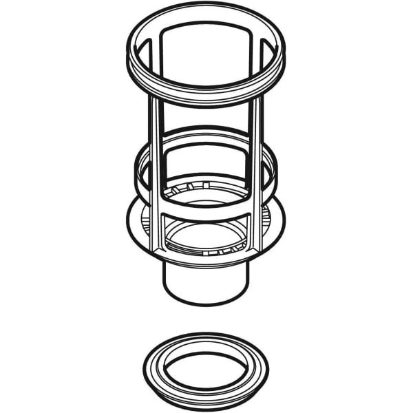 Geberit Bassin mit Dichtung für UP-Spülkasten 110.620, 10.400 und 800, Twinline 240.195.00.1