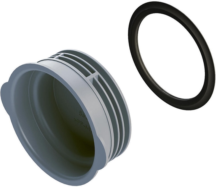 Helios FRS-VDS 75 Verschlussdeckel rund 75 für Stutzen, Satz =Deckel und Dichtring 03855