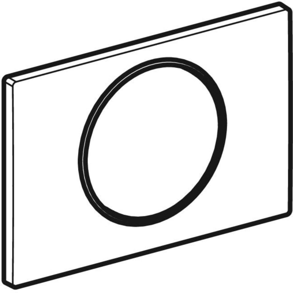 Geberit Sigma10 Betätigungsplatte für Spül-Stopp Spülung weiß / hochglanz verchromt 115.758.KJ.5