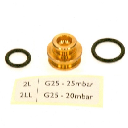 Bosch / Buderus Gasdüse 6 55mm G25 für GB162, für Gasarmatur 7746900143