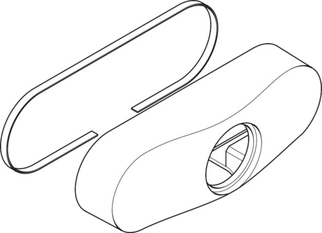 Hansgrohe Haube für Aufputz Mischer, chrom 94200000