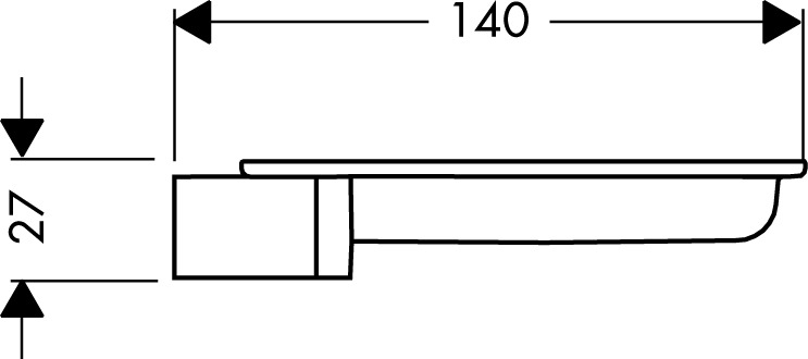 Hansgrohe Seifenschale Cassetta'S 28684000