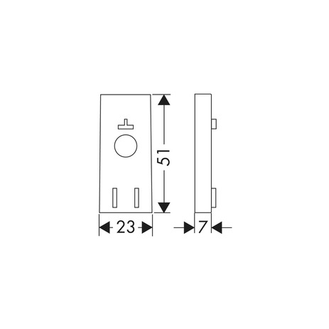 Hansgrohe Distanzscheibe Unica'S Puro chrom 97450000