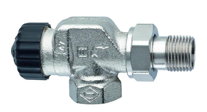 Heimeier Thermostat-Ventilunterteil Axialform, DN10 mit geringem Widerstand 2245-01.000