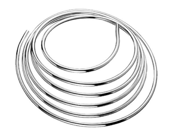 Schell Kupferrohr Ringform, d:12, L:5000, chrom 487420699