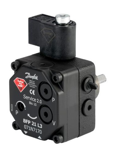 Danfoss Ölbrennerpumpe BFP LE21 L3 Düsenanschluss rechts, Drehrichtung links,16 l/h 071N3118