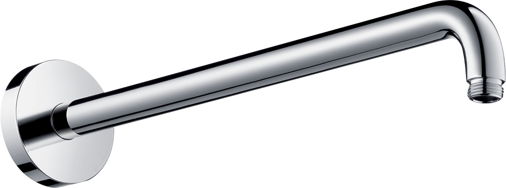 Hansgrohe Brausearm DN15 389mm Ausladung 90 Grad chrom ohne Kugelgelenk 27413000
