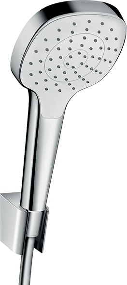 Hansgrohe Brausehalterset Croma Select E 1 jet/Porter weiss/chrom Brauseschlauch 1250mm 26424400