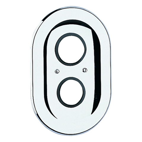 Grohe Rosette oval für Automatic 2000 /Sentosa alt 225x150 weiß/gold 47188LG0