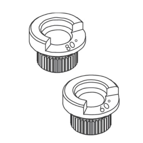 Hansgrohe Talis Anschlagring Set (60grad/80grad) Waschtischmischer, 250, chrom 92259000
