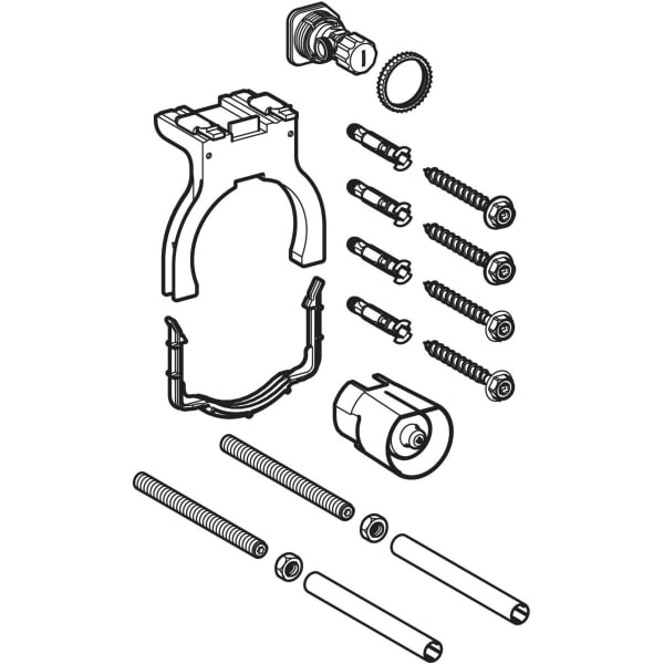 Geberit Montagezubehör zu Kombifix Element für Wand-WC, mit Sigma UP-Spülkasten, 12cm 241.870.00.1