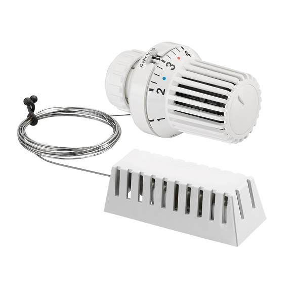 Oventrop Thermostatkopf "Uni XD" 7-28 C, 0 * 1-5, Fernfühler 2m, weiß 1011575