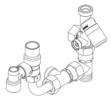 Buderus Armaturen-Set Sanitär, 10bar, GB172T/152T 7124030