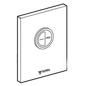 Schell WC-Betätigungsplatte EDITION ECO Zweimengenspülung, chrom 230880699