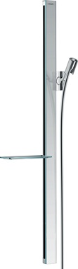 Hansgrohe Brausestange Unica E 900mm mit Isiflex Brauseschlauch 1600mm, Chrom 27640000