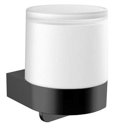 Emco Einhand-Seifenspender Flow Glasteil satiniert schwarz 272113301