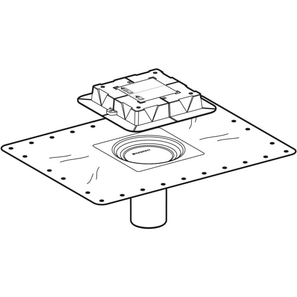 Geberit Flansch, zu Bodenabläufen 243.552.00.1