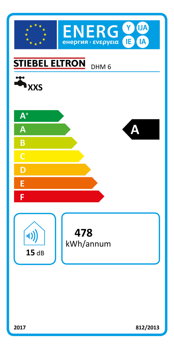 Stiebel Eltron Mini-Durchlauferhitzer DHM 6, 5,7 kW/230V, weiß 185473