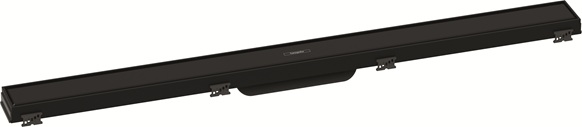 Hansgrohe RainDrain Match Duschrinne 900mm mit höhenverstellbaren Rahmen schwarzmatt 56040670