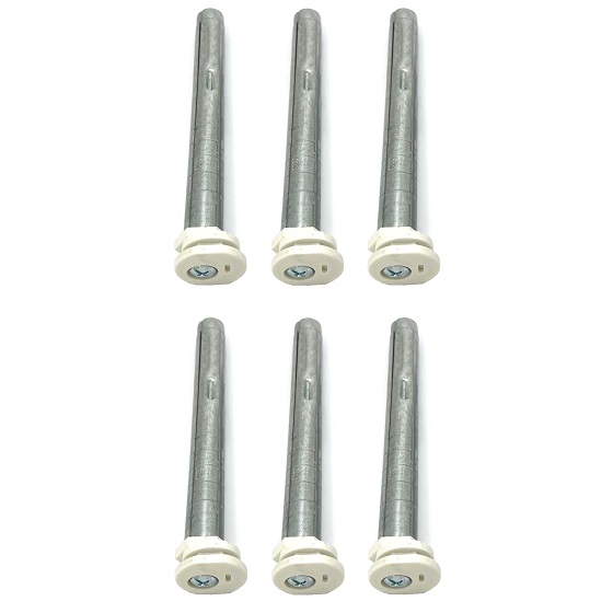 Zehnder Set BKE, 6x BKE 160mm verzinkt, Kunststoff weiß 766632