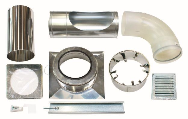 Vaillant Basis-Anschluss-Set d:250mm PP an Abgas d:250mm PP im Schacht 0020106560