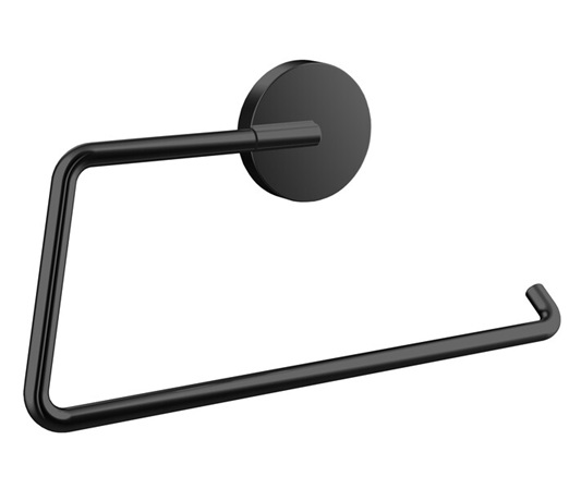 Emco Handtuchring Round, starr rechts offen schwarz 435513300