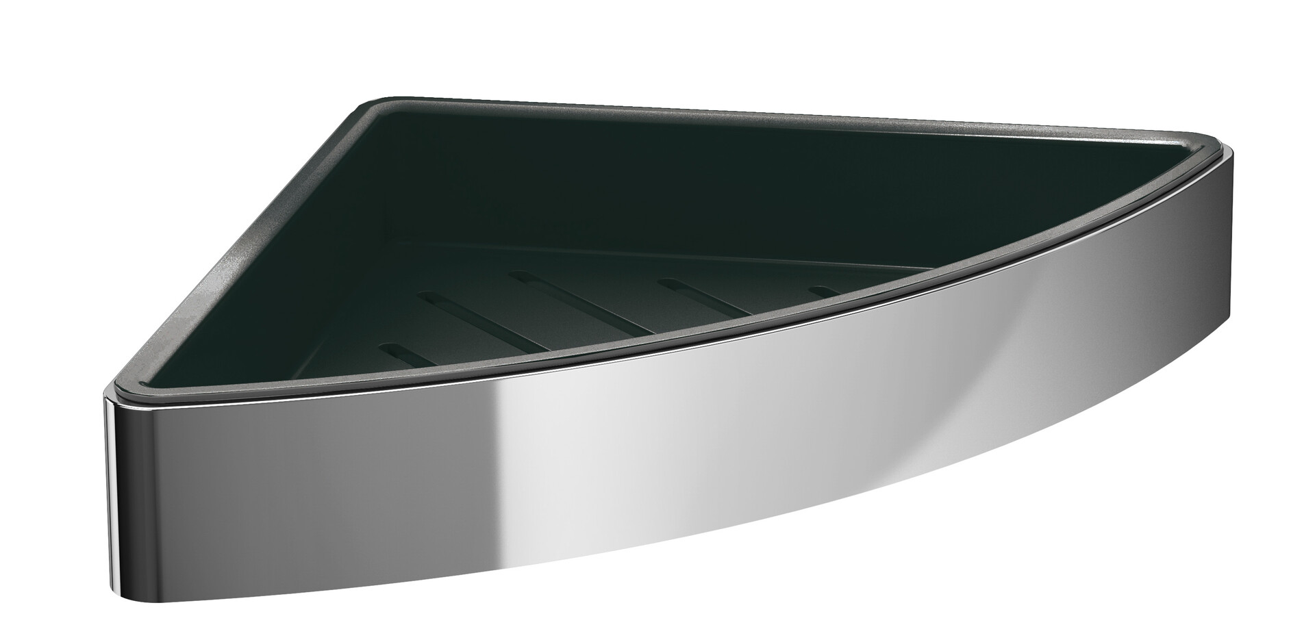 Emco Eckschwammkorb mit Kunststoffeinsatz Loft chrom-schwarz 054500503