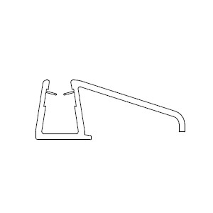HSK Wasserabweisprofil, Sonderlänge bis 2.000mm E100058-8-1-S