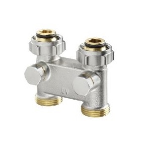 Buderus Umlenkstück für vertauschte Anschlüsse - Durchgang 3/4" Aussengewinde, 50mm Abstand 80007512