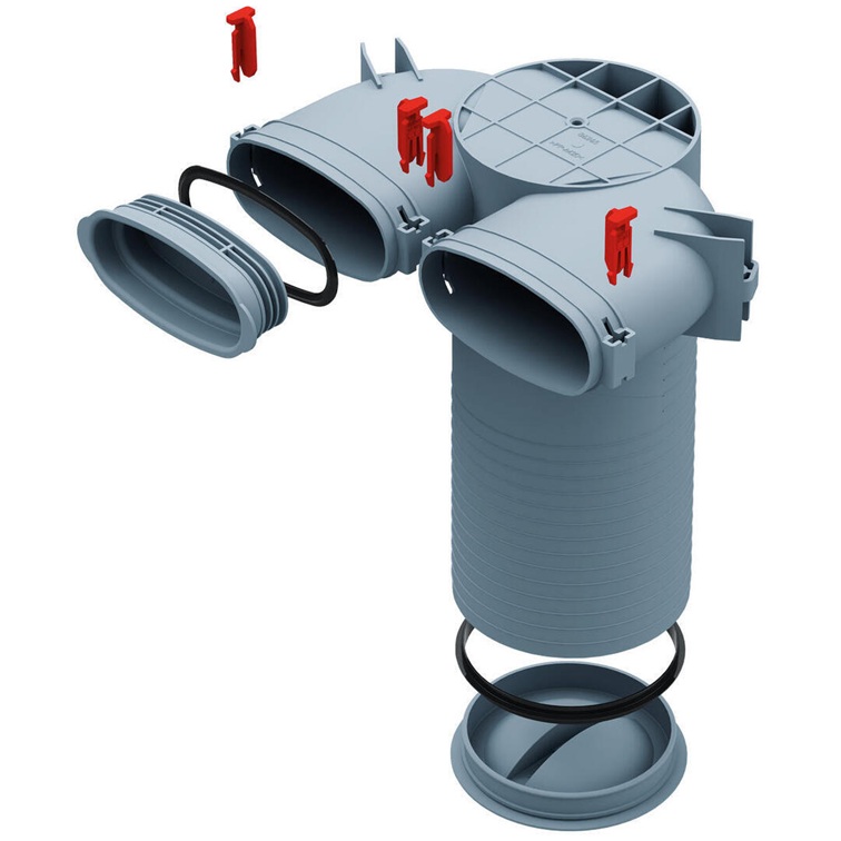 Helios FRS-DWK 2-51/125 Decken-/Wandkasten DN 125 und 2 x Oval 51 03858